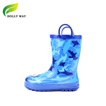 Shark Printing Kids Rain Boots